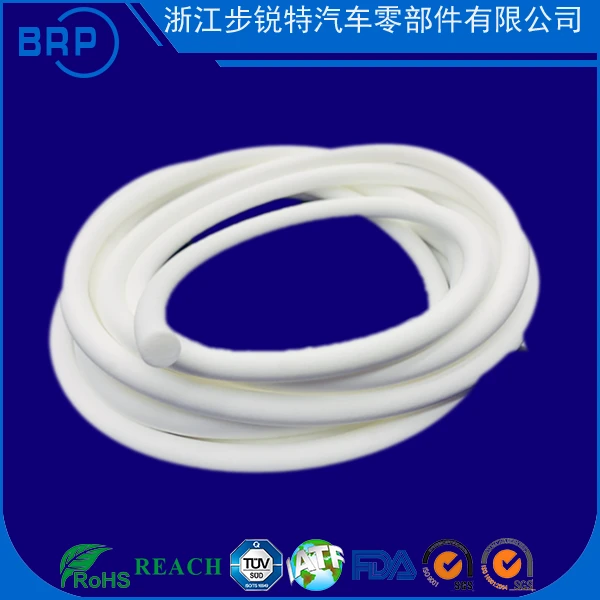 High Temperature Resistant Silicone Foam Seal Strip, Semi-Round D-Shape for Oven Door & Mechanical Equipment