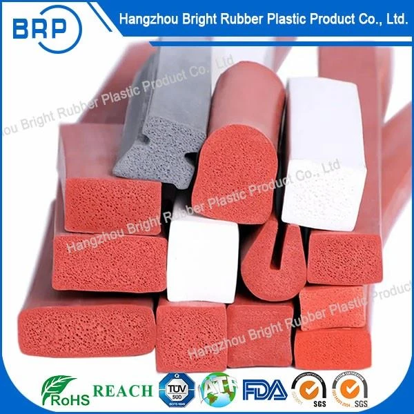 Extruded Rubber Profile Rubber Sponge Silicone Extrusion